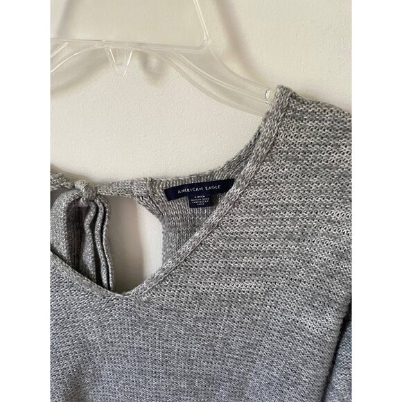 American Eagle Sweater Mini Dress Gray Size Small - Picture 4 of 6